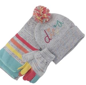 NWT 3 Diva Scarf Glove Set